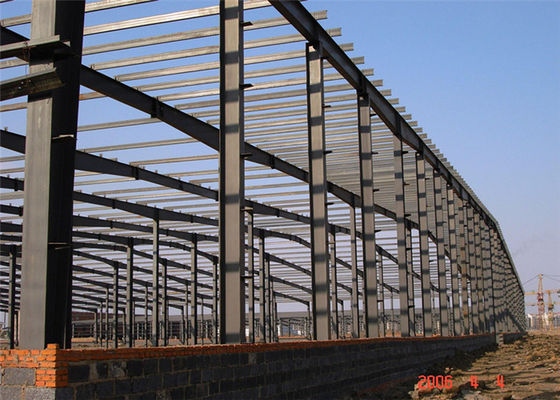 Costruzione di struttura d'acciaio leggera, gruppo di lavoro grigio della struttura d'acciaio fino a 50 anni di vita