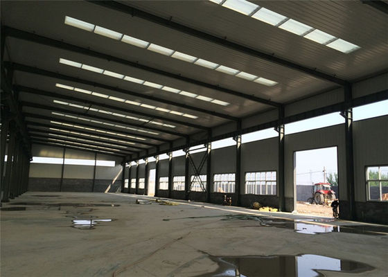 Costruzioni prefabbricate del magazzino del metallo di progettazione, magazzino galvanizzato della struttura d'acciaio