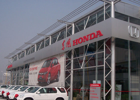 La immersione calda di Honda dell'automobile 4S della costruzione prefabbricata moderna della sala d'esposizione ha galvanizzato