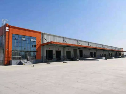 Prefabbricato Gran Canopio Baia di carico Alta struttura in acciaio duratura magazzino