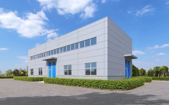 Progettazione personalizzabile Struttura in acciaio industriale Laboratorio Edificio di costruzione con pannello sandwich