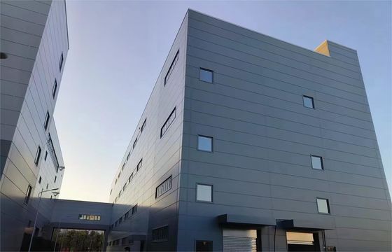 Struttura del telaio in acciaio resistente per la costruzione di magazzini prefabbricati in metallo, alta efficienza e alta stabilità