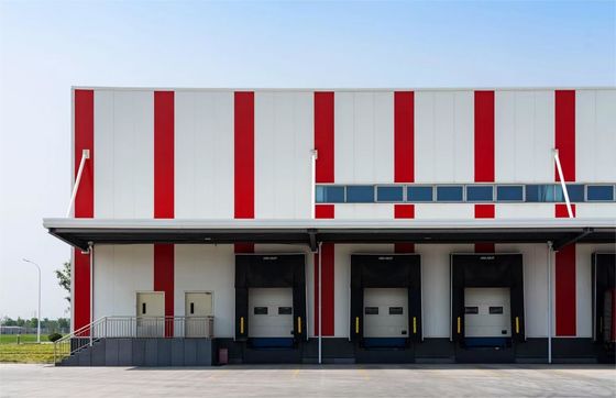 Progettazione ottimale della struttura in acciaio magazzino per il massimo utilizzo dello spazio ed efficienza