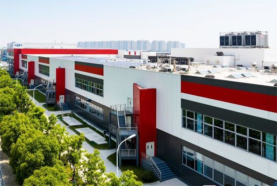Stainless Steel Gutter Steel Structure Warehouse con disegno BIM e progetto di tetto a lamiera di acciaio singolo