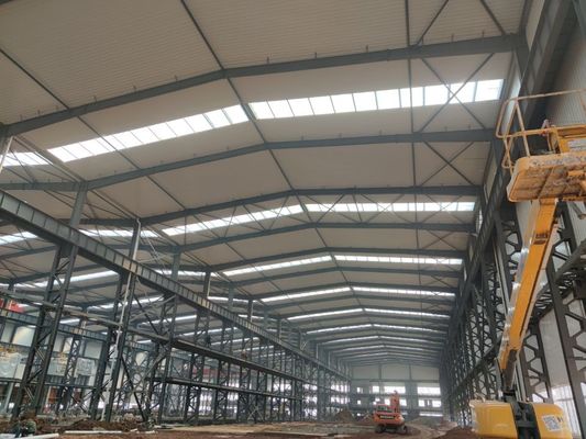 Costruzione in acciaio prefabbricata di dimensioni personalizzate con design ad alta resistenza al vento
