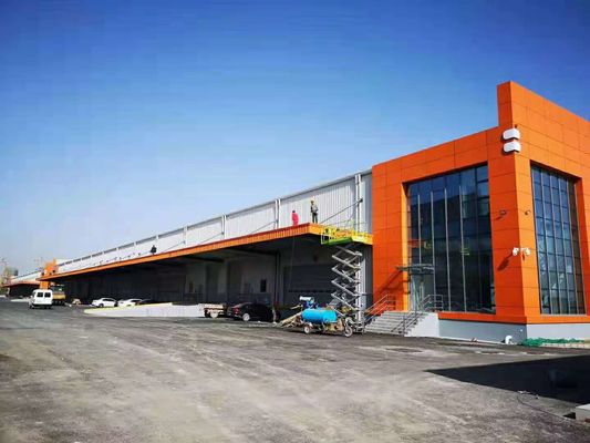 Prefabbricato Gran Canopio Baia di carico Alta struttura in acciaio duratura magazzino